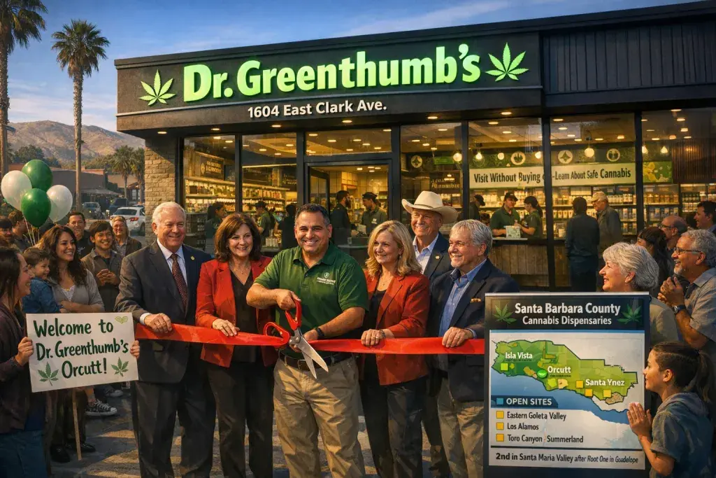 Dr. Greenthumb’s Launches Third Approved Cannabis Dispensary in Orcutt