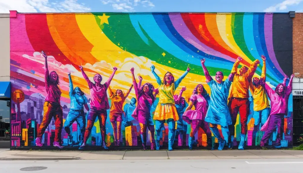 Ferndale Unveils Pride Mural Empowering Queer Artists and LGBTQ+ Visibility