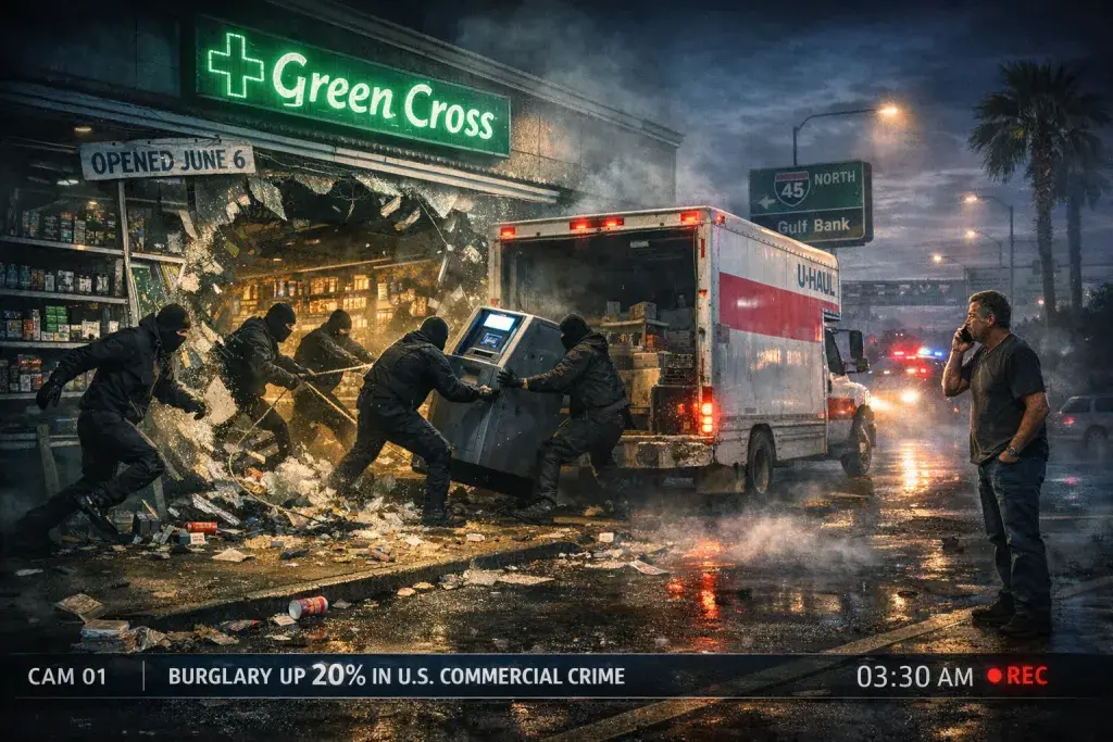 Burglars Ram U-Haul into North Houston Smoke Shop in Brazen Dawn Raid