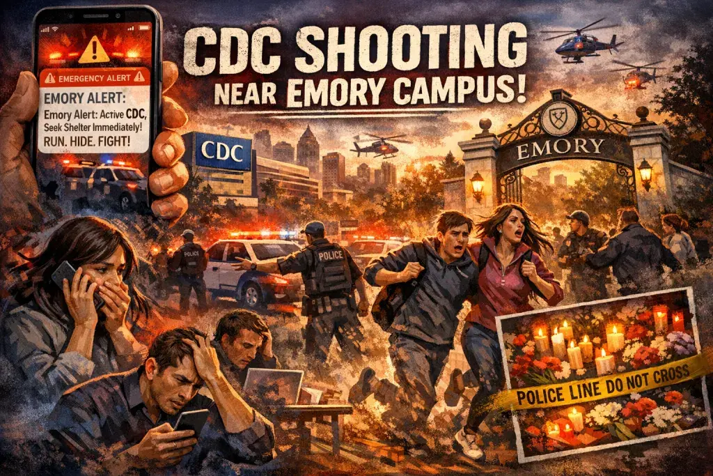 Emory University Alerts Ignite National Panic Over CDC Shooting Near Atlanta Campus