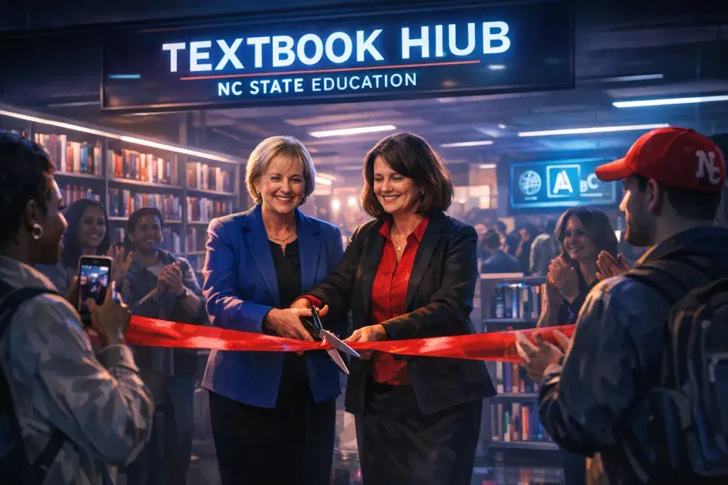 NC State Education College Opens Temporary Textbook Hub in Library
