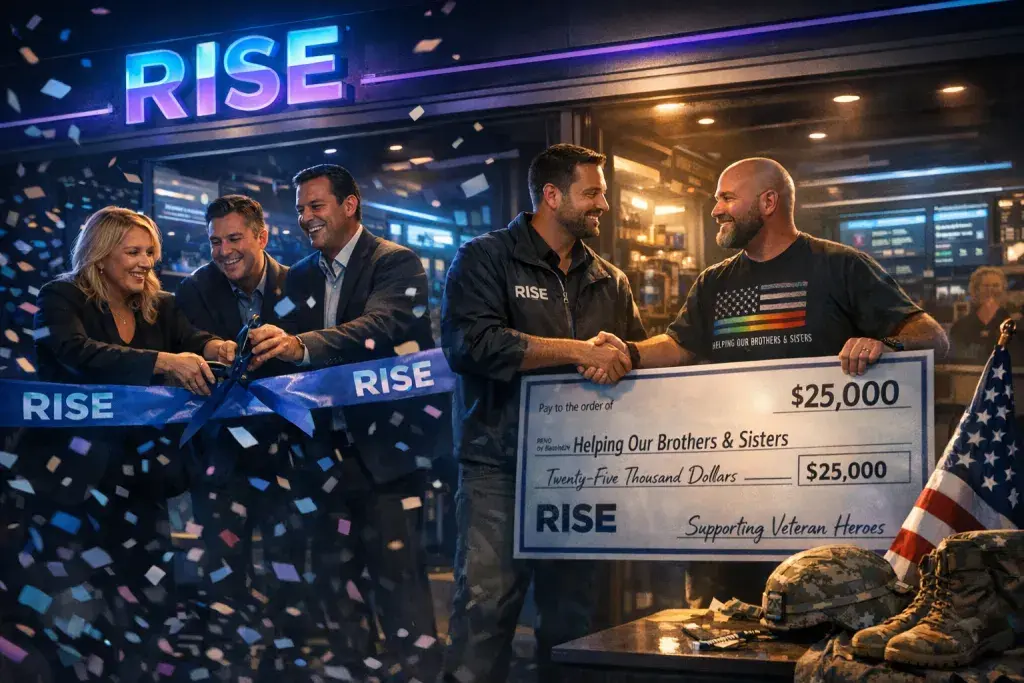 Rise Dispensary Opens Third Reno Location with City Leaders and $25,000 Veterans Donation