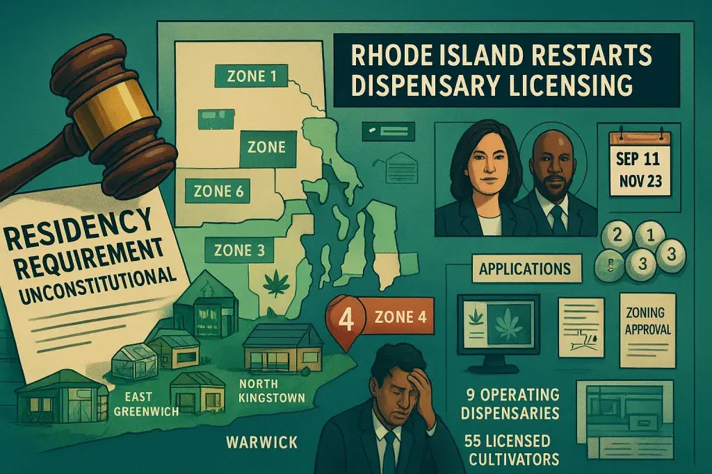 Rhode Island Restarts Dispensary Licensing After Residency Ruling Voided Applications