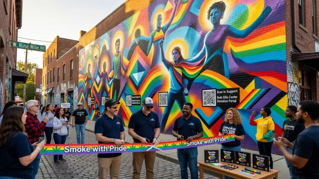 Cannabis Retailers Use Public Art to Fund LGBTQ+ Youth Services