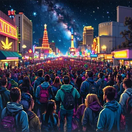 Nevada Dispensaries Unleash Recreational Marijuana Sales to Massive Crowds