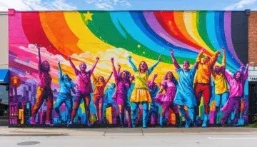 Ferndale Unveils Pride Mural Empowering Queer Artists and LGBTQ+ Visibility